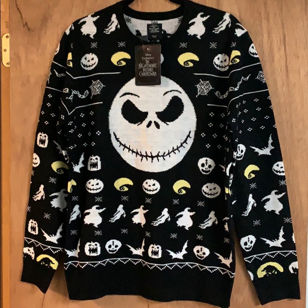 TEMPORARILY UNAVAILABLE. DISNEY HOT TOPIC NBC Jack Fair Isle SWEATER! - Picture 4 of 8